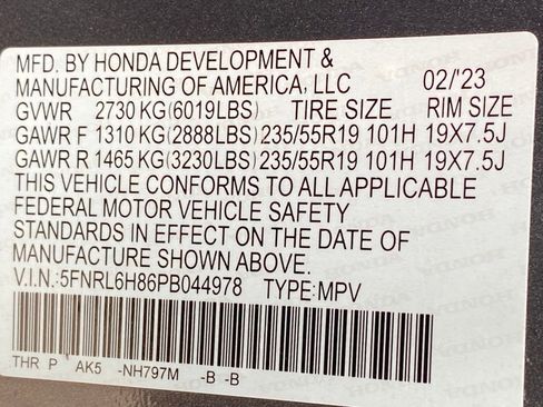 Used 2023 Honda Odyssey Touring image 40