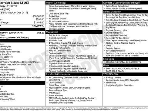 New 2025 Chevrolet Blazer LT w/ Midnight/Sport Edition image 4