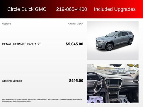 Used 2023 GMC Acadia Denali w/ Denali Ultimate Package AWD/4WD image 3