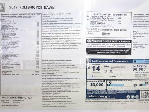 Used 2017 Rolls-Royce Dawn image 70