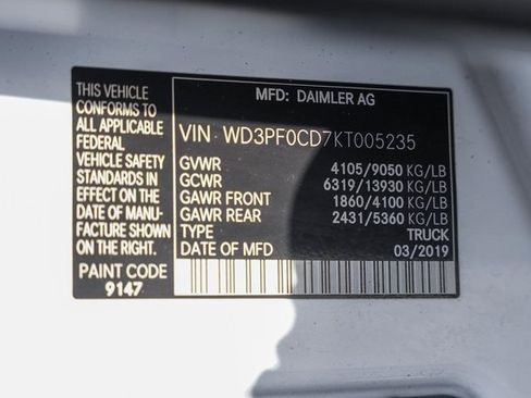 Used 2019 Mercedes-Benz Sprinter 144 Cargo image 31