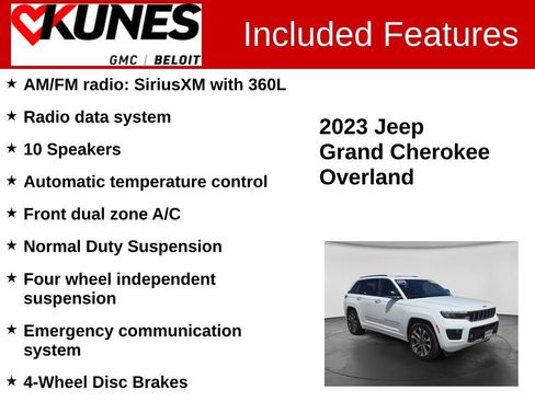 Used 2023 Jeep Grand Cherokee Overland AWD/4WD image 3