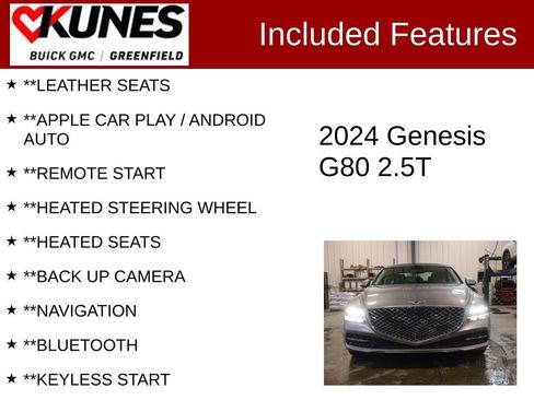 Used 2024 Genesis G80 2.5T AWD/4WD image 2