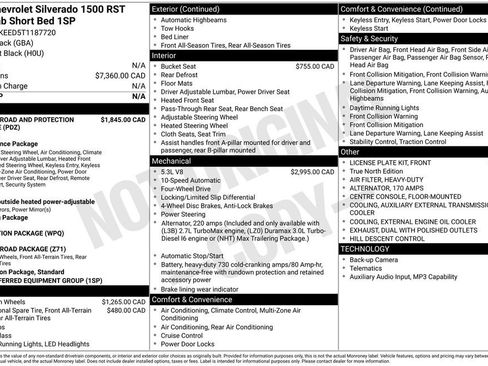 New 2026 Chevrolet Silverado 1500 RST AWD/4WD image 16