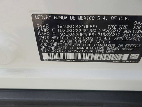 Certified 2023 Honda HR-V LX image 14
