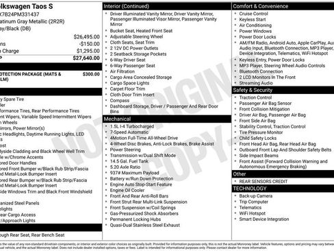 Used 2023 Volkswagen Taos S image 37