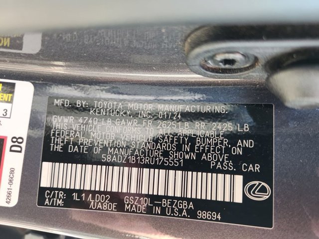 Certified 2024 Lexus ES 350 w/ Premium Package FWD image 33