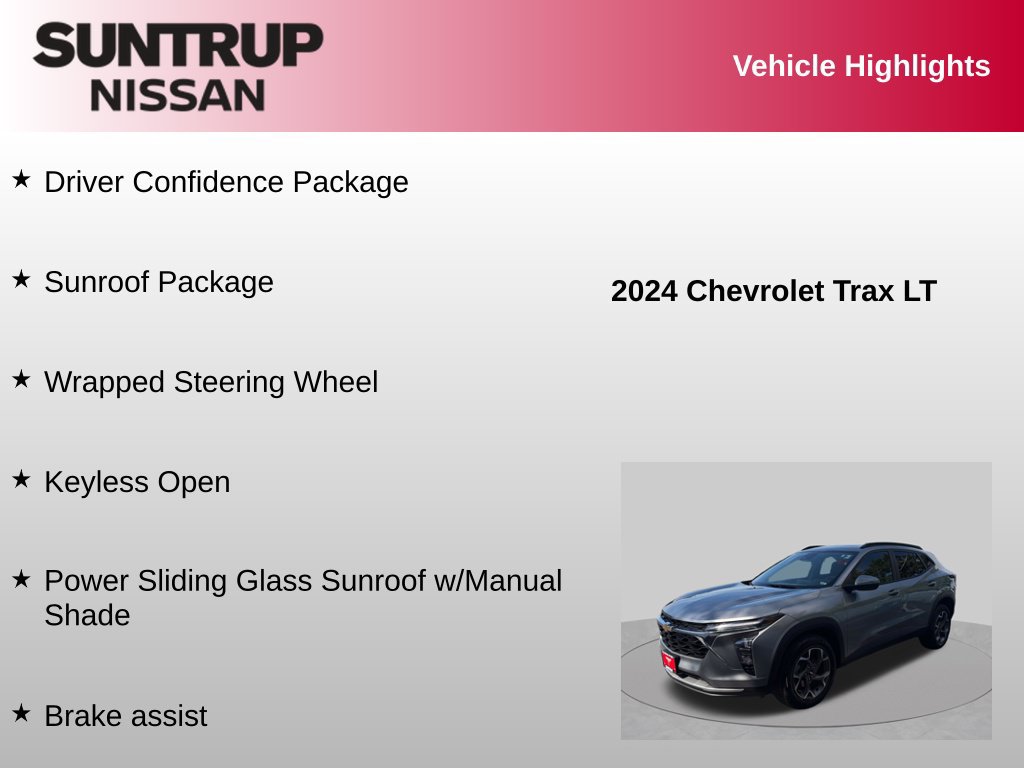 Used 2024 Chevrolet Trax LT w/ Sunroof Package FWD image 16