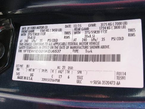Used 2016 Ford F150 XLT w/ Equipment Group 302A Luxury AWD/4WD image 58