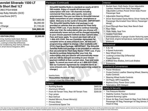 Used 2015 Chevrolet Silverado 1500 LT w/ All Star Edition RWD image 17