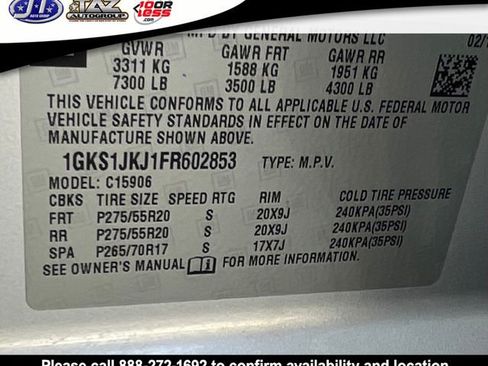 Used 2015 GMC Yukon XL Denali w/ Open Road Package RWD image 33