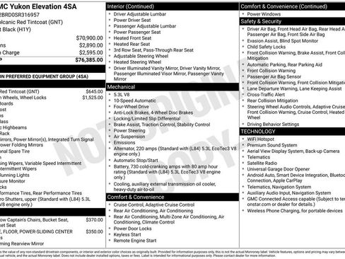 Used 2025 GMC Yukon Elevation AWD/4WD image 26