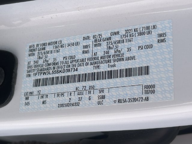 Used 2025 Ford F150 XLT w/ Equipment Group 301A Standard AWD/4WD image 37