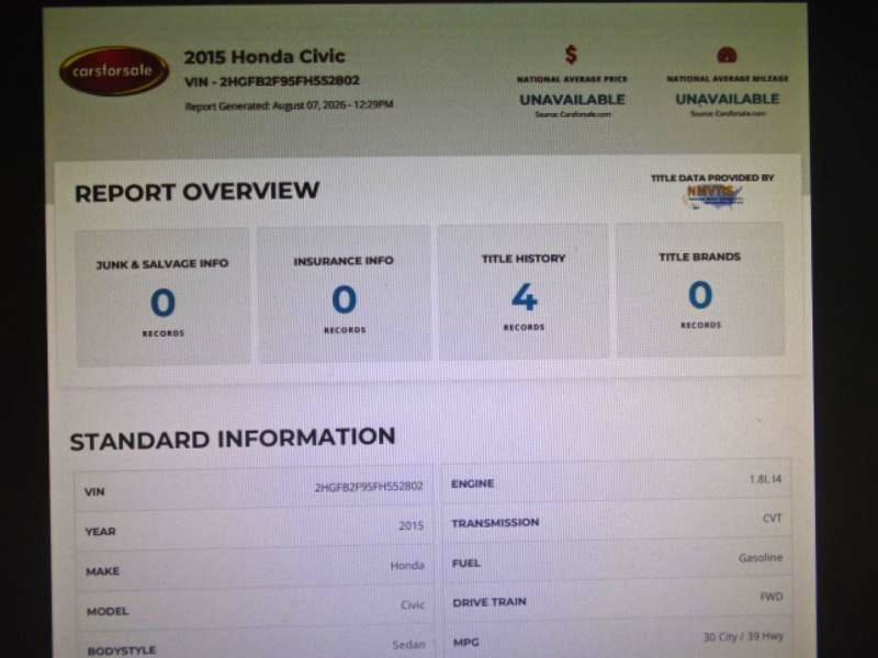 Used 2015 Honda Civic EX-L image 22