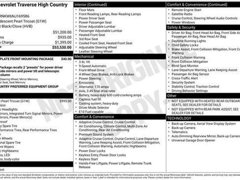 Certified 2022 Chevrolet Traverse High Country FWD image 5