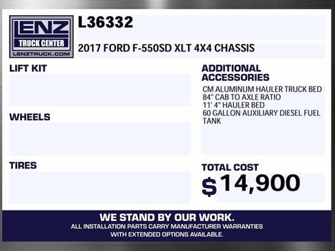 Used 2017 Ford F550 4x4 Crew Cab Super Duty w/ XLT Value Package image 2