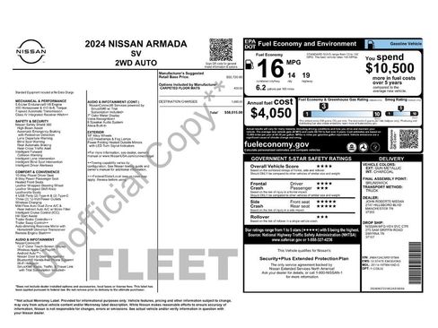 Used 2024 Nissan Armada SV image 2