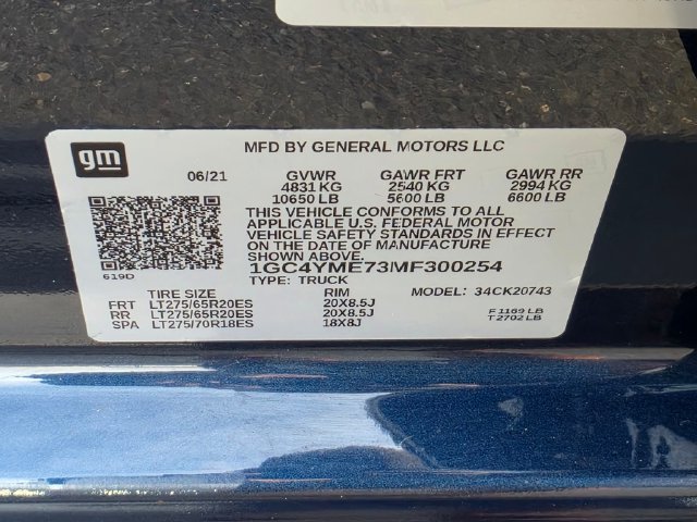Used 2021 Chevrolet Silverado 2500 Custom w/ Custom Value Package AWD/4WD image 31