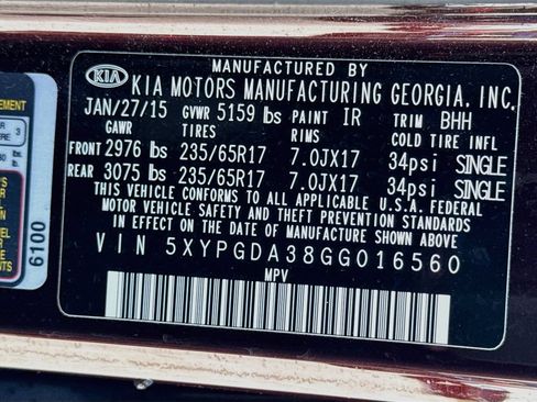Used 2016 Kia Sorento AWD w/ LX Convenience Package image 30