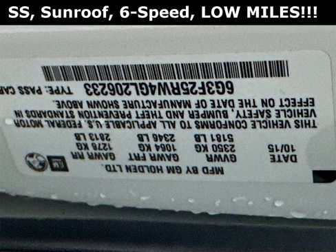 Used 2016 Chevrolet SS image 34