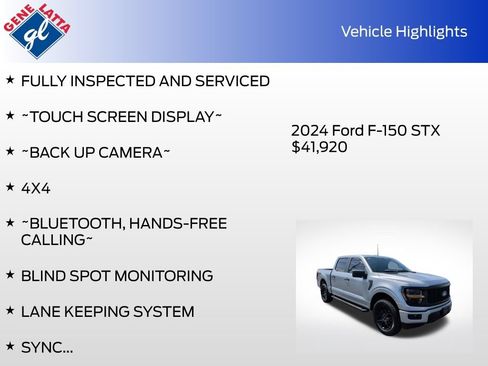 Certified 2024 Ford F150 STX w/ STX Black Appearance Package AWD/4WD image 32