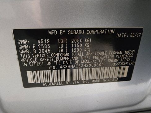 Used 2017 Subaru Legacy 2.5i Premium image 33