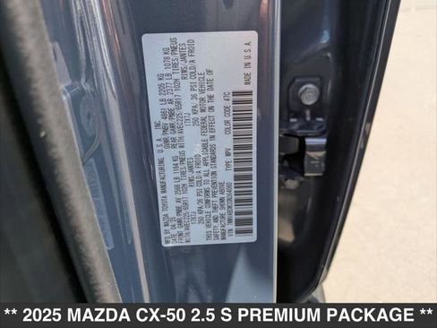 New 2025 MAZDA CX-50 AWD 2.5 S w/ Accent Package image 15