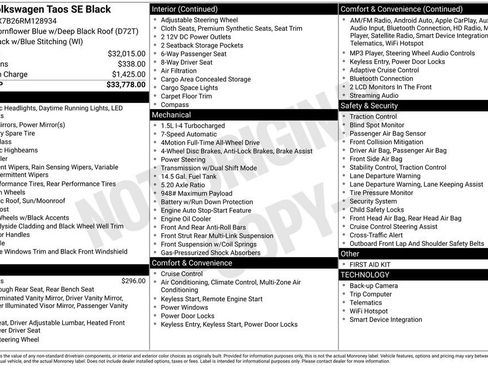 Used 2024 Volkswagen Taos SE image 44