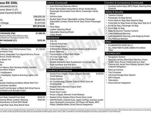 Used 2021 Lexus RX 350L FWD w/ Premium Package image 44