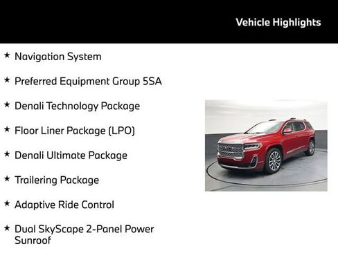 Used 2021 GMC Acadia Denali w/ Denali Ultimate Package image 5