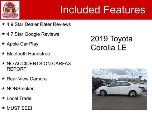 Used 2019 Toyota Corolla LE FWD image 5