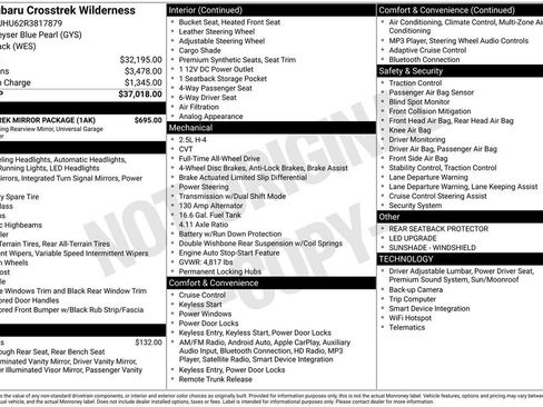 Used 2024 Subaru Crosstrek 2.5i Wilderness w/ Crosstrek Mirror Package AWD/4WD image 3