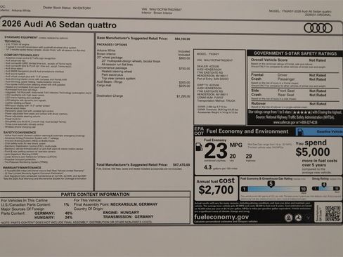 New 2026 Audi A6 Premium image 31