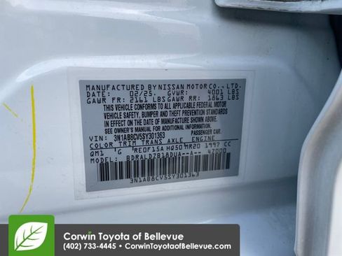 Used 2025 Nissan Sentra SV FWD image 23