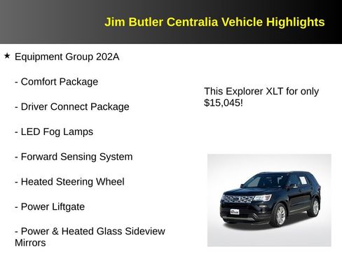 Used 2018 Ford Explorer XLT w/ Equipment Group 202A FWD image 5