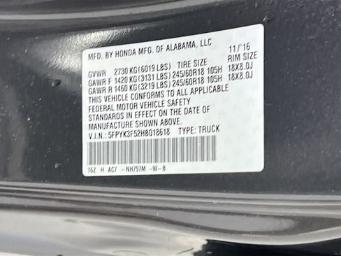 Used 2017 Honda Ridgeline RTL image 30