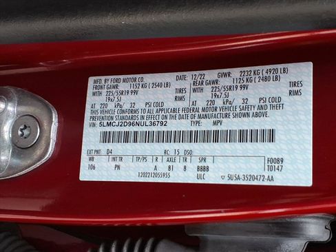 Certified 2022 Lincoln Corsair Reserve w/ Equipment Group 201A image 29