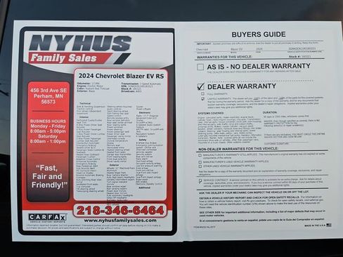 Used 2024 Chevrolet Blazer EV RS AWD/4WD image 60