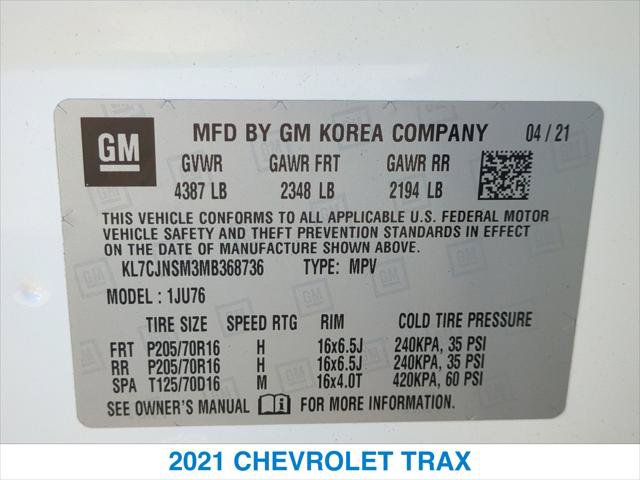 Used 2021 Chevrolet Trax LS w/ Tint and Cruise Package AWD/4WD image 26