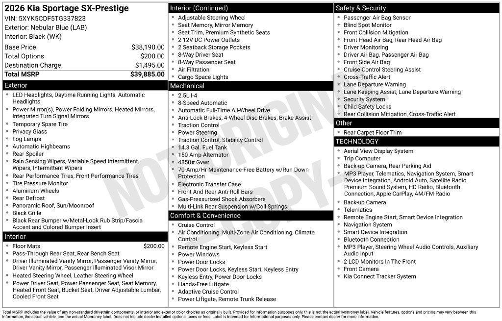 Certified 2026 Kia Sportage SX AWD/4WD image 9