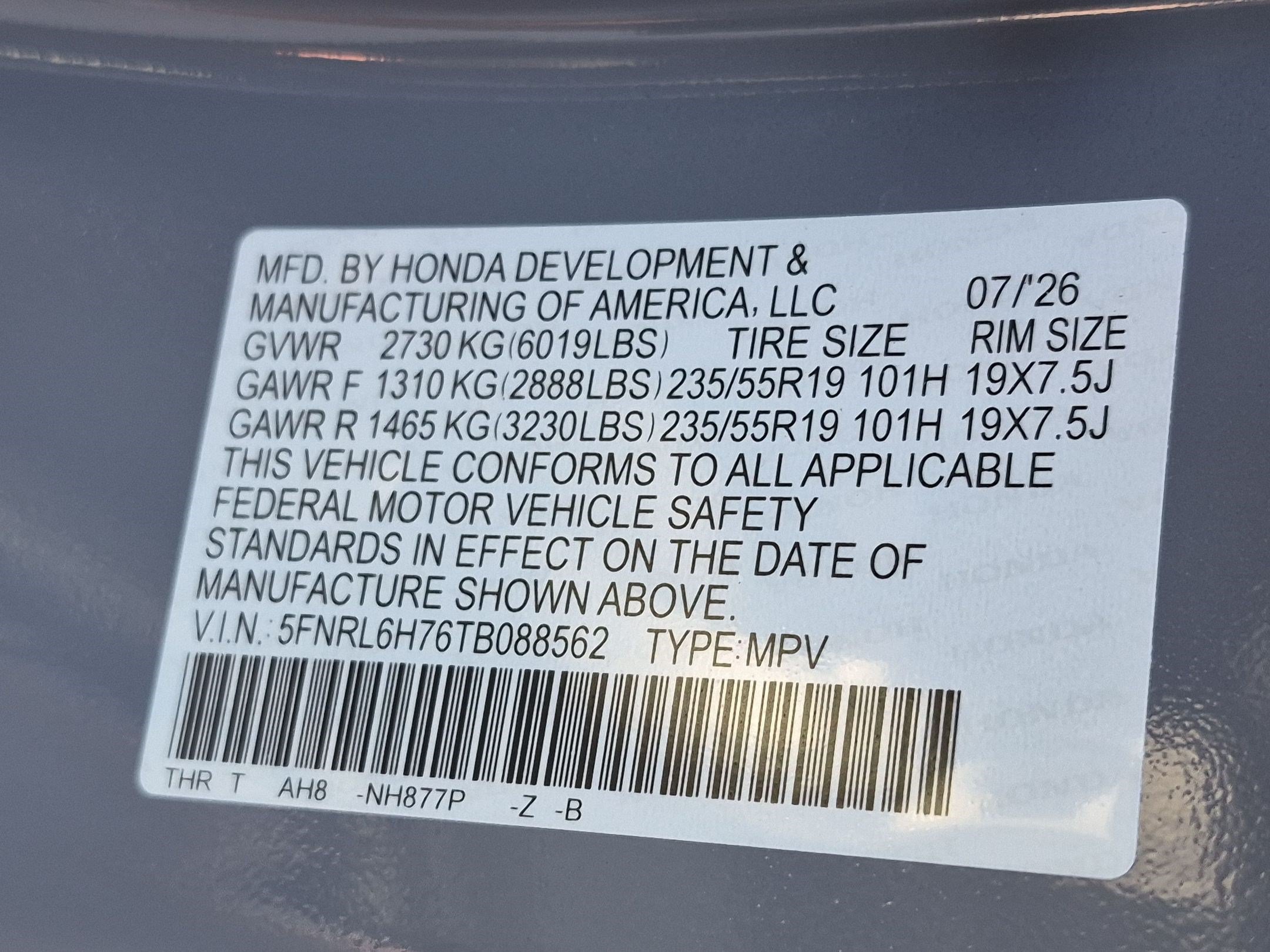 New 2026 Honda Odyssey Sport-L image 28