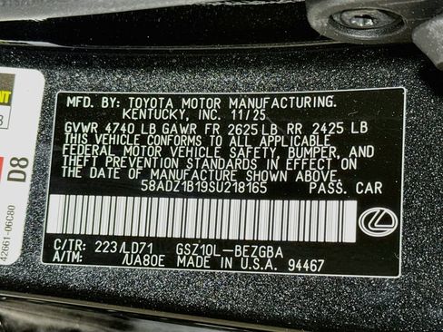 Used 2025 Lexus ES 350 w/ Premium Package FWD image 44