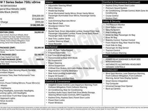 Used 2015 BMW 750Li xDrive image 7