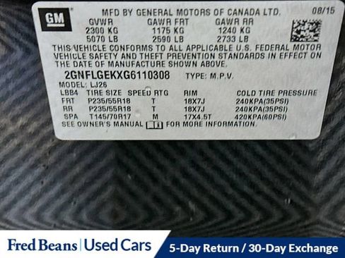 Used 2016 Chevrolet Equinox LTZ w/ Enhanced Convenience Package image 35