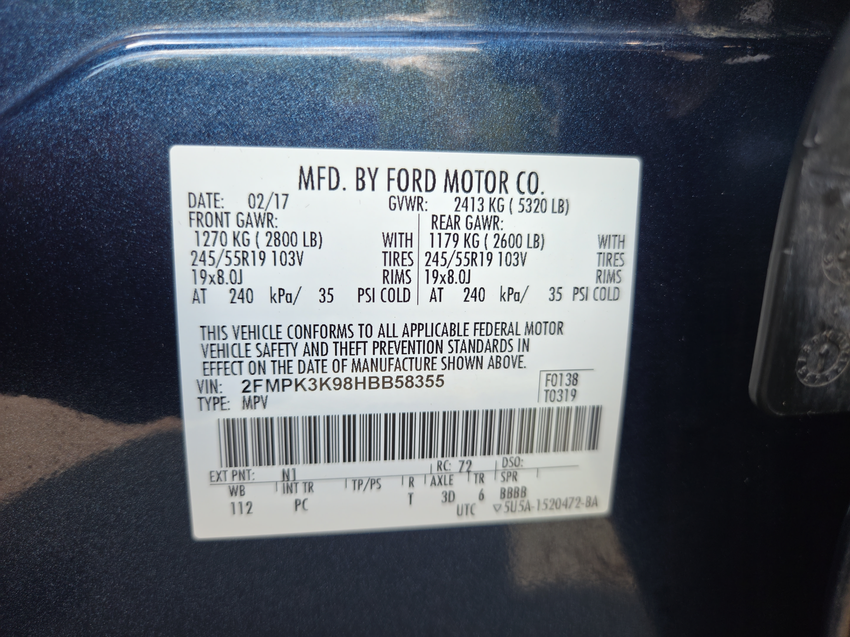 Used 2017 Ford Edge Titanium w/ Equipment Group 301A FWD image 30
