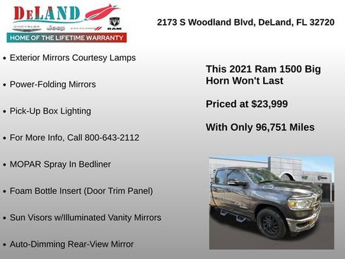 Used 2021 RAM 1500 Big Horn image 20