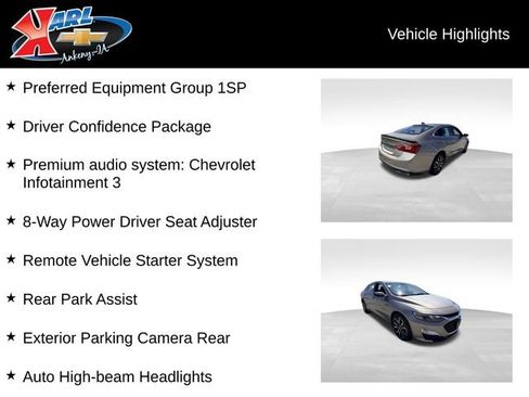Used 2023 Chevrolet Malibu RS w/ Driver Confidence Package FWD image 2