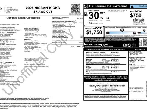 Used 2025 Nissan Kicks SR w/ SR Premium Package AWD/4WD image 4