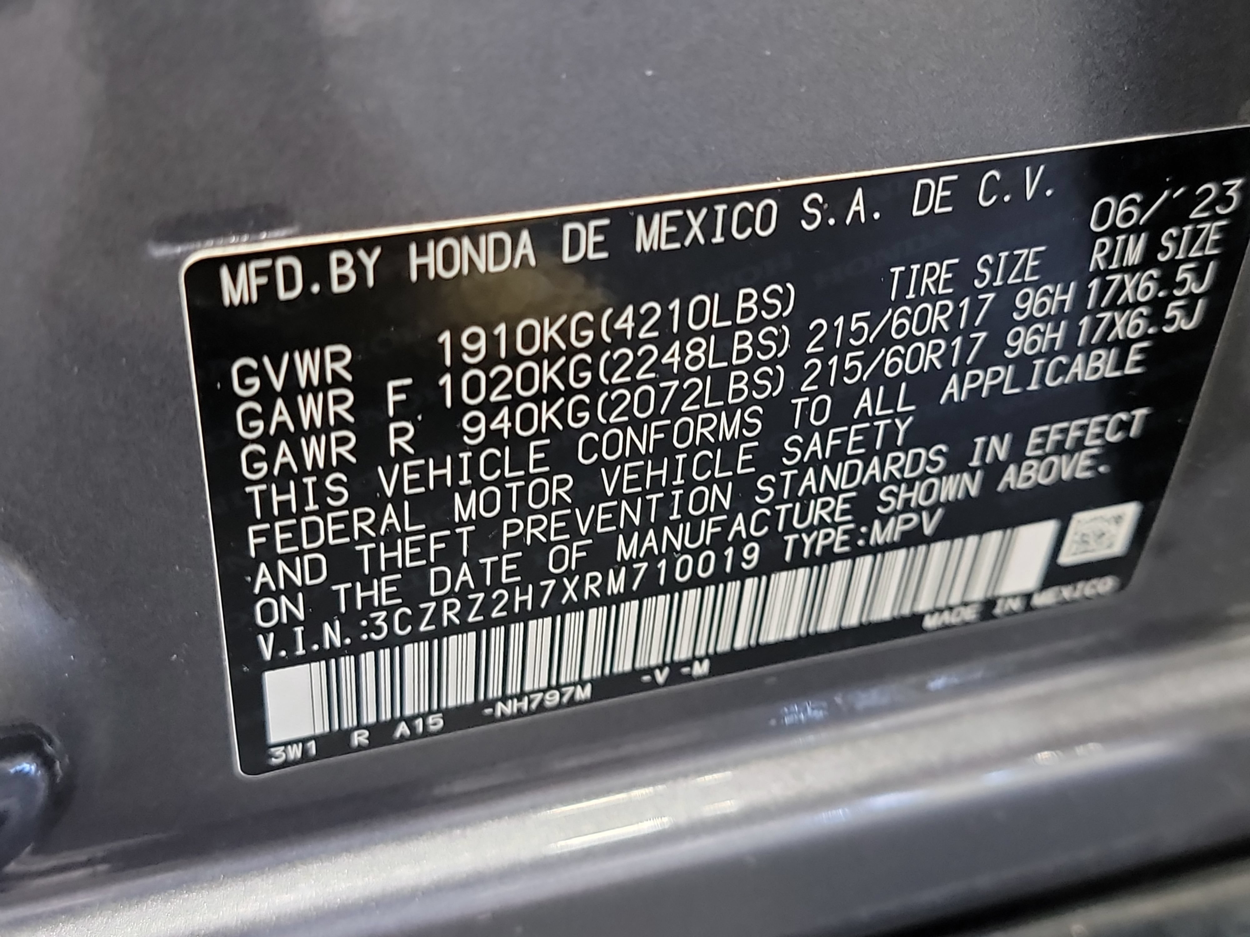Used 2024 Honda HR-V EX-L image 33