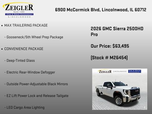 New 2026 GMC Sierra 2500 Pro w/ Max Trailering Package AWD/4WD image 6